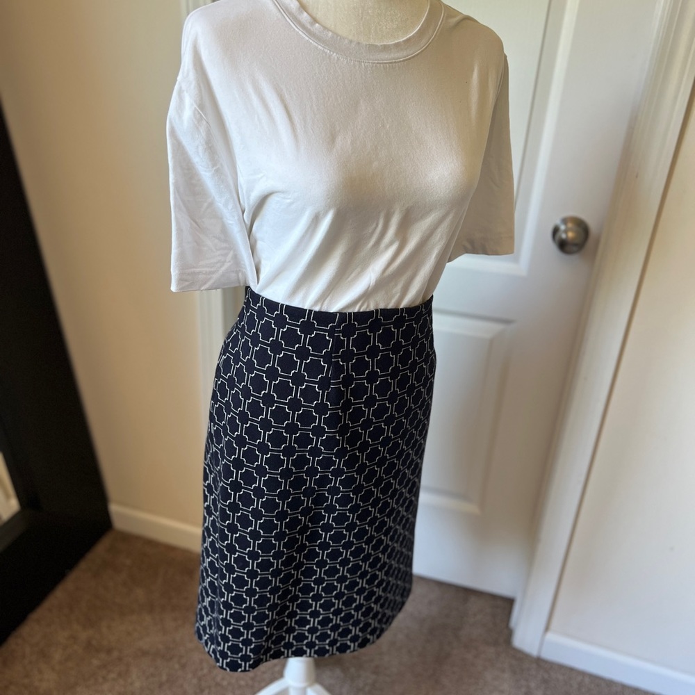 Navy pencil skirt from Talbots